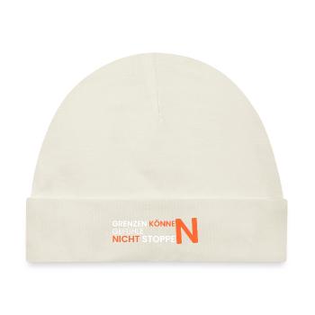 Grenzen können Gefühle - Baby Premium Organic Mütze - Naturweiß - Vorne