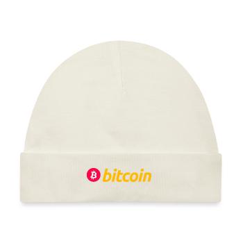 Bitcoin (Bitcoin) - Baby Premium Organic Mütze - Naturweiß - Vorne