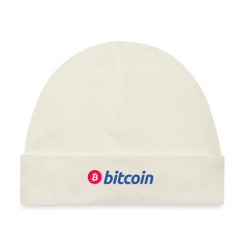 Bitcoin (Bitcoin) - Baby Premium Organic Mütze - Naturweiß - Vorne