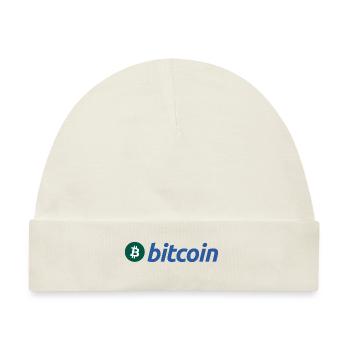 Bitcoin (Bitcoin) - Baby Premium Organic Mütze - Naturweiß - Vorne