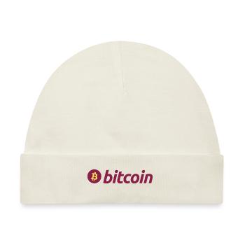Bitcoin (Bitcoin) - Baby Premium Organic Mütze - Naturweiß - Vorne
