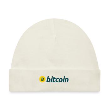 Bitcoin (Bitcoin) - Baby Premium Organic Mütze - Naturweiß - Vorne