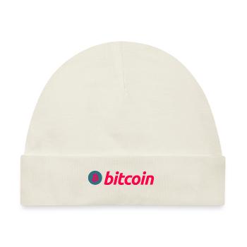 Bitcoin (Bitcoin) - Baby Premium Organic Mütze - Naturweiß - Vorne