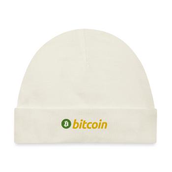 Bitcoin (Bitcoin) - Baby Premium Organic Mütze - Naturweiß - Vorne