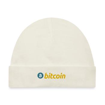 Bitcoin (Bitcoin) - Baby Premium Organic Mütze - Naturweiß - Vorne