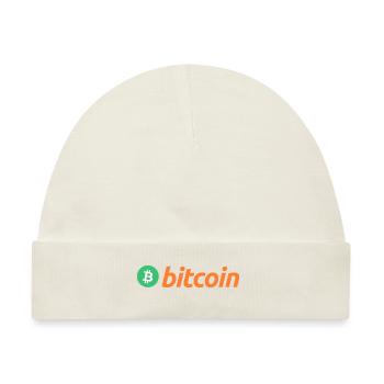 Bitcoin (Bitcoin) - Baby Premium Organic Mütze - Naturweiß - Vorne