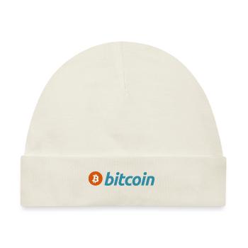 Bitcoin (Bitcoin) - Baby Premium Organic Mütze - Naturweiß - Vorne