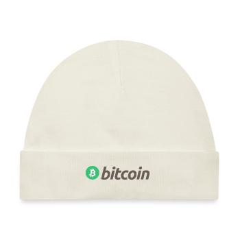 Bitcoin (Bitcoin) - Baby Premium Organic Mütze - Naturweiß - Vorne
