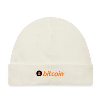 Bitcoin (Bitcoin) - Baby Premium Organic Mütze - Naturweiß - Vorne