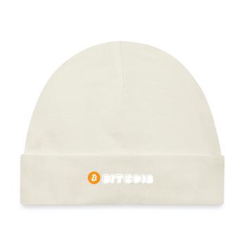 Bitcoin (Bitcoin) - Baby Premium Organic Mütze - Naturweiß - Vorne