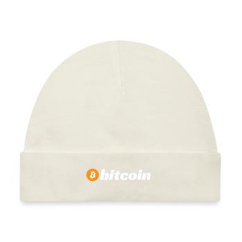 Bitcoin (Bitcoin) - Baby Premium Organic Mütze - Naturweiß - Vorne