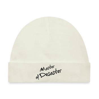 Master of Desaster - Baby Premium Organic Mütze - Naturweiß - Vorne