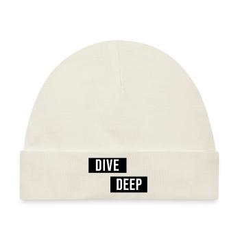 Dive Deep Inspiration - Baby Premium Organic Mütze - Naturweiß - Vorne