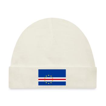 Kapverdische Flagge - Baby Premium Organic Mütze - Naturweiß - Vorne