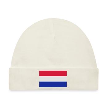Netherlands, Niederlande - Baby Premium Organic Mütze - Naturweiß - Vorne