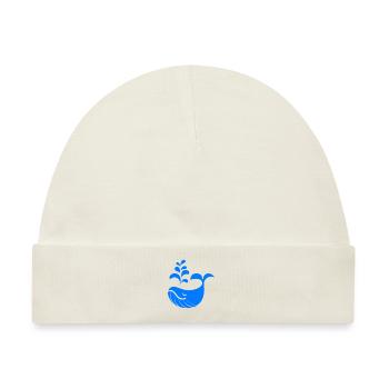 Dieser Fisch hat spaß im Wasser du auch ? - Baby Premium Organic Mütze - Naturweiß - Vorne