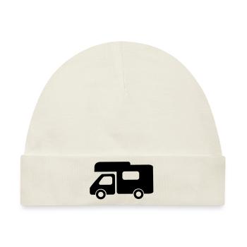 Wohnmobil - Baby Premium Organic Mütze - Naturweiß - Vorne