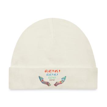 reiki reiki reiki e 72 - Baby Premium Organic Mütze - Naturweiß - Vorne