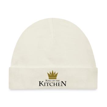 King Of The Kitchen - Baby Premium Organic Mütze - Naturweiß - Vorne