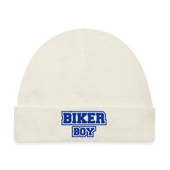 Biker Boy - Baby Premium Organic Mütze - Naturweiß - Vorne