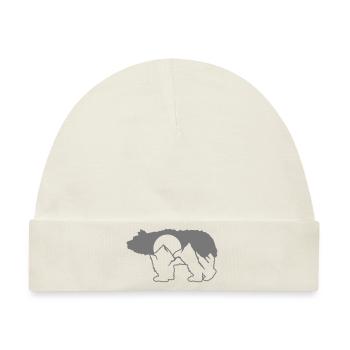 braunbaer berge eisbaer gebirge grizzlybaer schwar - Baby Premium Organic Mütze - Naturweiß - Vorne