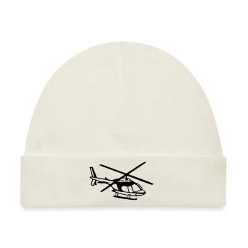 Hubschrauber - Baby Premium Organic Mütze - Naturweiß - Vorne