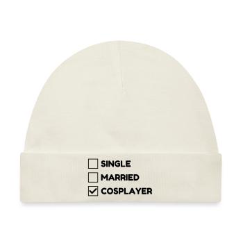 Cosplay / Cosplayer / Manga / Geek - Baby Premium Organic Mütze - Naturweiß - Vorne