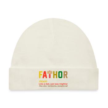 Zitat des Fathor-Vaters - Baby Premium Organic Mütze - Naturweiß - Vorne