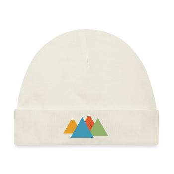 Bergpanorama, Bergwelten, Schneeberge - Baby Premium Organic Mütze - Naturweiß - Vorne