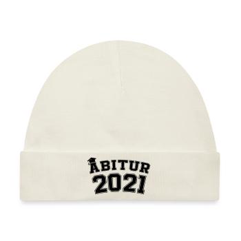 abitur 2021 - Baby Premium Organic Mütze - Naturweiß - Vorne