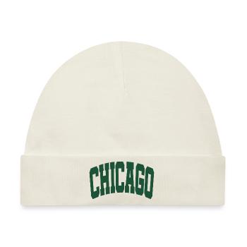 Chicago Schriftzug grün - Baby Premium Organic Mütze - Naturweiß - Vorne