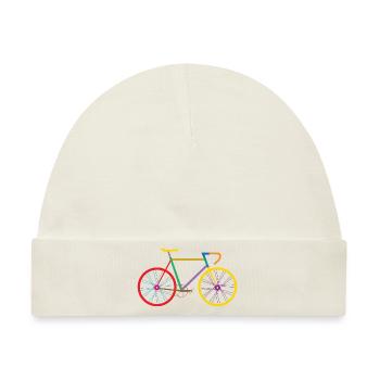 Radfahren / Radfahren - Baby Premium Organic Mütze - Naturweiß - Vorne