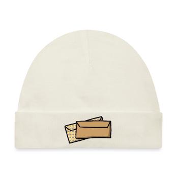 Briefe Briefumschläge Post envelopes mail - Baby Premium Organic Mütze - Naturweiß - Vorne