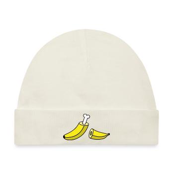 Banane mit Knochen - Baby Premium Organic Mütze - Naturweiß - Vorne