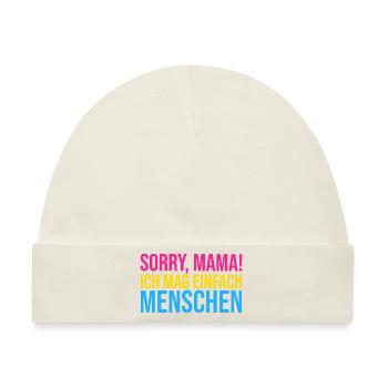 Pansexuell Regenbogenflagge - Baby Premium Organic Mütze - Naturweiß - Vorne