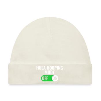 Hula Hooping Modus an Hoop Sport - Baby Premium Organic Mütze - Naturweiß - Vorne