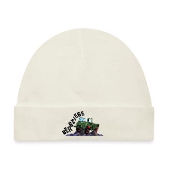 Bergziege - Unimog - Offroad - Oldtimer - Baby Premium Organic Mütze - Naturweiß - Vorne