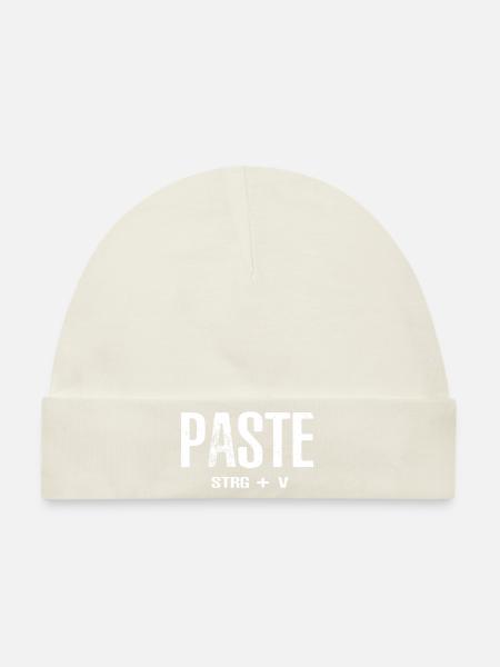 Paste STRG+V - Baby Premium Organic Mütze - Naturweiß