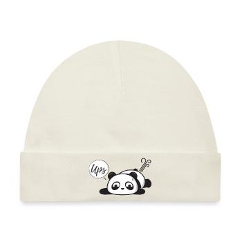 Peinlicher Panda Pups - Baby Premium Organic Mütze - Naturweiß - Vorne