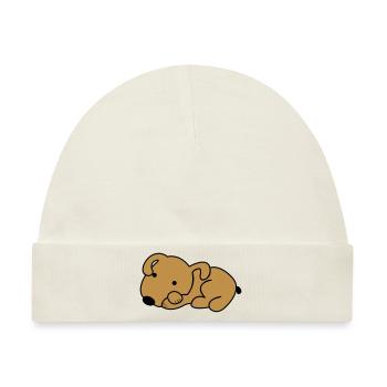 dog - Baby Premium Organic Mütze - Naturweiß - Vorne