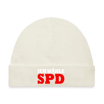 Ich wähle spd - Baby Premium Organic Mütze - Naturweiß - Vorne