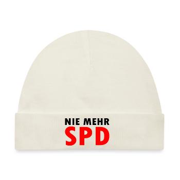 Nie mehr spd - Baby Premium Organic Mütze - Naturweiß - Vorne
