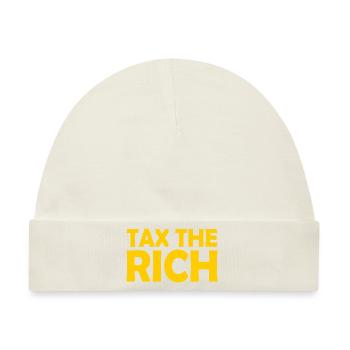 Tax the rich - Baby Premium Organic Mütze - Naturweiß - Vorne