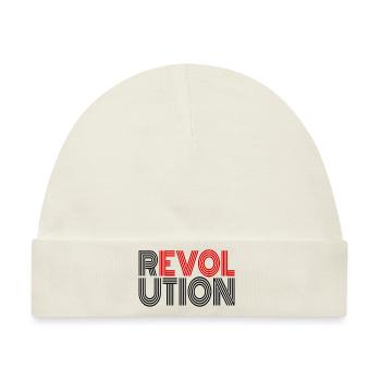 Revolution Wiederstand Antifa Demonstration Demo - Baby Premium Organic Mütze - Naturweiß - Vorne
