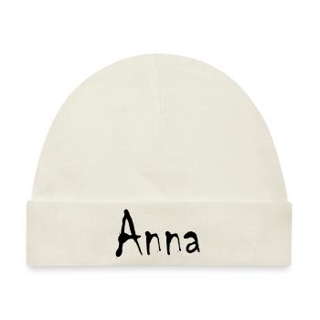 anna - Baby Premium Organic Mütze - Naturweiß - Vorne