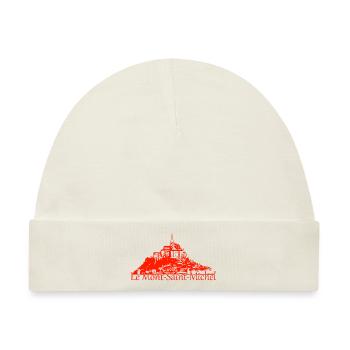 Le Mont Saint Michel - Baby Premium Organic Mütze - Naturweiß - Vorne
