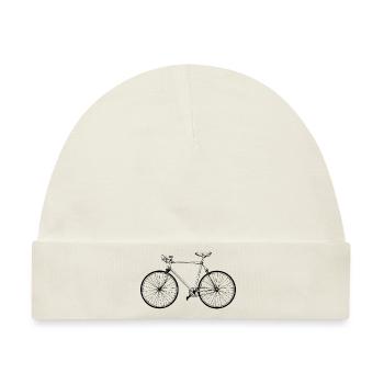 Vintage Fahrrad, Retro Fahrrad - Baby Premium Organic Mütze - Naturweiß - Vorne