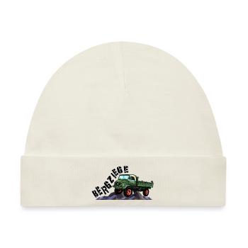 Bergziege - Unimog - Offroad - Oldtimer - Baby Premium Organic Mütze - Naturweiß - Vorne
