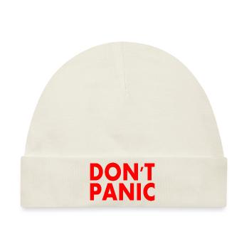 don't panic - Baby Premium Organic Mütze - Naturweiß - Vorne