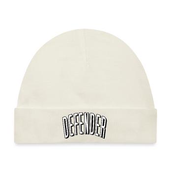 defender defense abwehr spieler football shirt cap - Baby Premium Organic Mütze - Naturweiß - Vorne